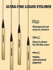 SHEGLAM Line & Define Waterproof Liquid Eyeliner - Black  Long Lasting Matte Eyeliner Pencil Sweatproof No Smudge Professional Eye Make Up