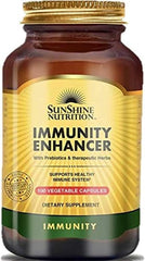 Sunshine Nutrition Immunity Enhancer with Prebiotics & Therapeutic Herbs, Supports Health Immune System, 100 Vegetable Capsules