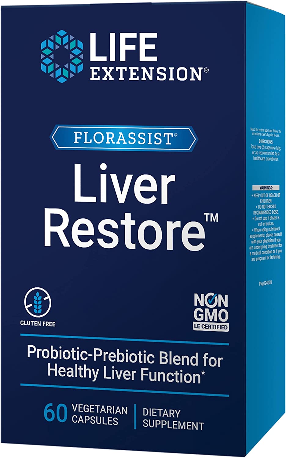 Life Extension FLORASSIST Liver Restore â€“ Probiotics & Prebiotics for Liver Health Support â€“ Gluten-Free, Non-GMO, Vegetarian â€“ 60 Vegetarian Capsules