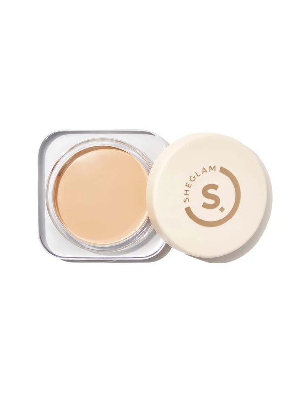 SHEGLAM Full Coverage Foundation Balm-Porcelain Long Lasting Flawless Moisturizing Foundation Oil-Control Color Corrector Concealer Poreless Cover Blemish Non-Greasy Non-Caking Smoother-Looking Cream Foundation