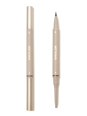 SHEGLAM Brows On Demand 2-In-1 Brow Pencil - Auburn  Waterproof Liquid Eyebrow Pen Sweatproof Anti-Oil Natural Brow Filling Outlining Eyebrow Cream Gel Makeup