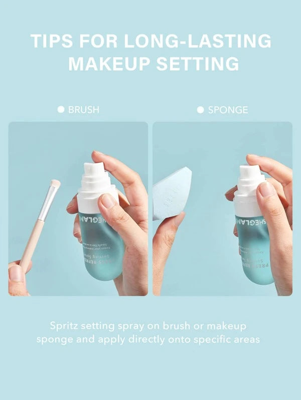 SHEGLAM Press Refresh Setting Spray Moisturizing Long Lasting Makeup Setting Spray Oil-Control Non-Greasy Makeup Setting