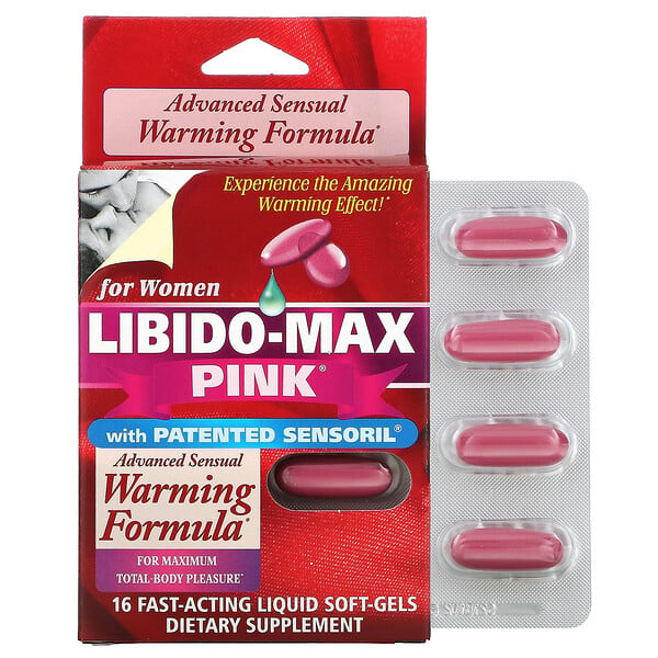 Applied Nutrition, Libido-Max Pink, For Women, 16 Fast-Acting Liquid Soft-Gels