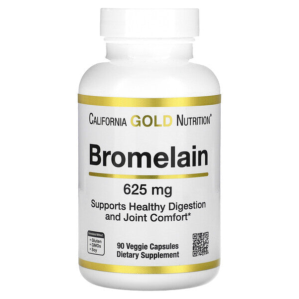 California Gold Nutrition, Bromelain, 500 mg, 90 Veggie Capsules