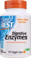 Doctor's Best Digestive Enzymes, Non-GMO, Vegetarian, Gluten Free, 90 Veggie Caps