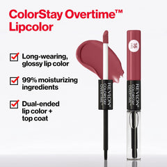 Revlon Colorstay Overtime Glossy Lip Color, limitless Black Cherry