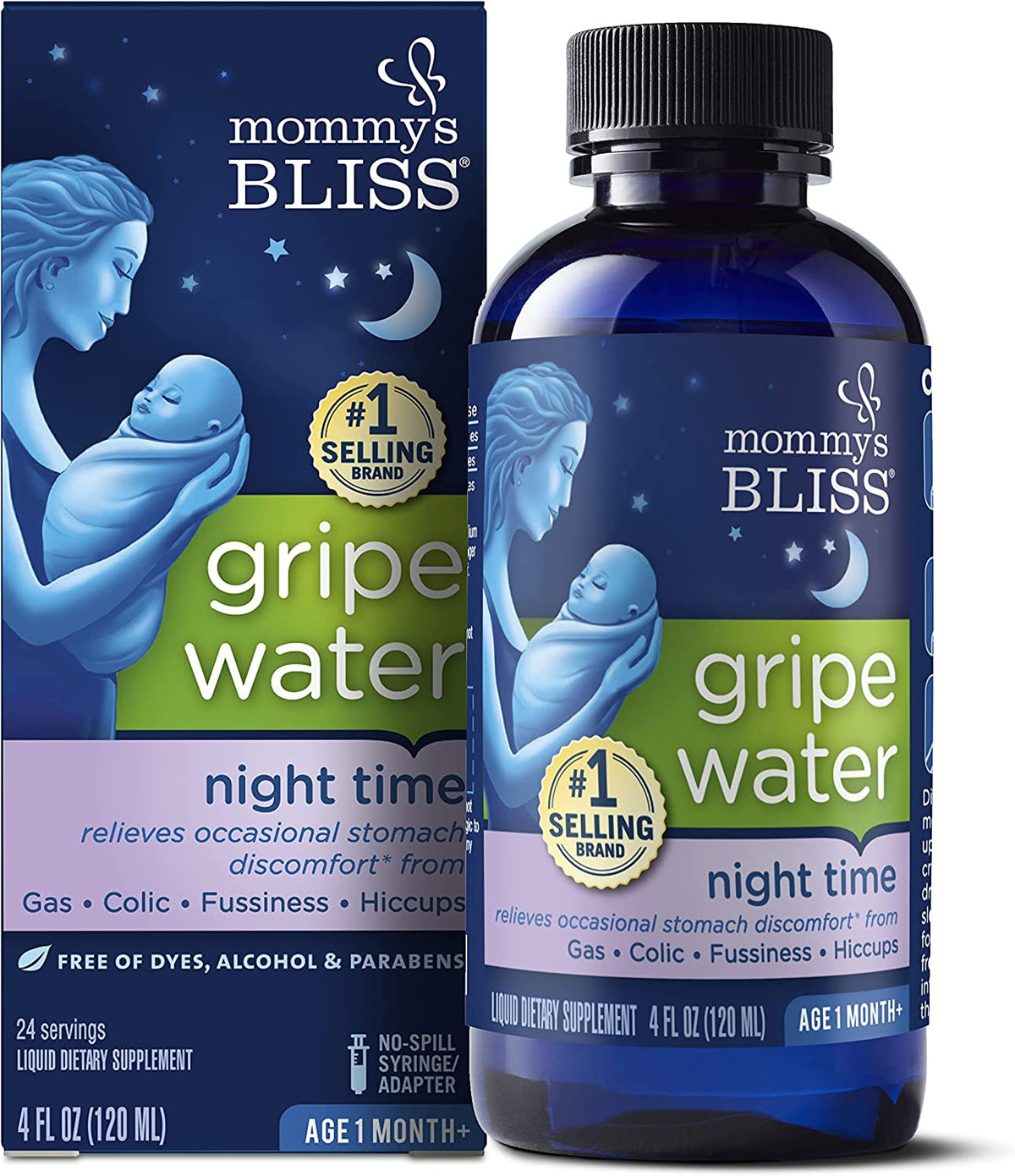 Mommy's Bliss - Gripe Water Night Time - 4 FL OZ Bottle
