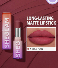 SHEGLAM Dynamatte Boom Long Lasting Matte Lipstick-A Bold Plan