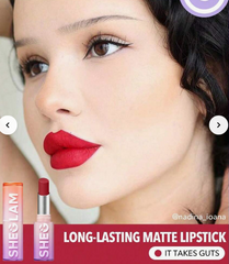 SHEGLAM Dynamatte Boom Long Lasting Matte Lipstick-It Takes Guts
