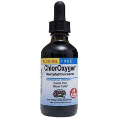 ChlorOxygen Chlorophyll Concentrate Dietary Supplement - Builds Better Blood - Boosts Energy Levels - Natural Detox Superfood - Original 2 oz Liquid Extract - Herbs Etc