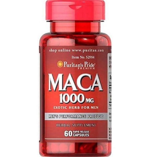 Puritans Pride Maca 1000 Mg Exotic Herb for Men -60 Capsules, 60 Count