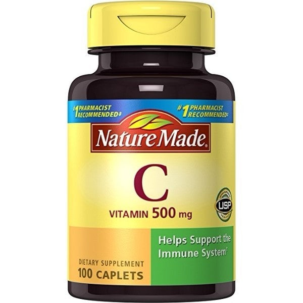 Nature Made Vitamin C 500 mg Caplets 100 Ct