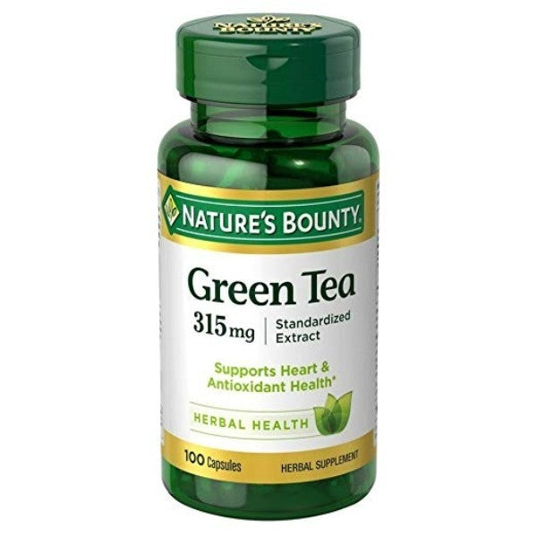 Nature's Bounty Green Tea Extract, 315mg, 100 Capsules
