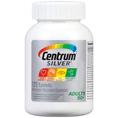 Centrum Silver Adult (125 Count) Multivitamin / Multimineral Supplement Tablet, Vitamin D3, Age 50+