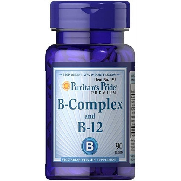 Puritan's Pride Vitamin B-Complex and Vitamin B-12-90 Tablets