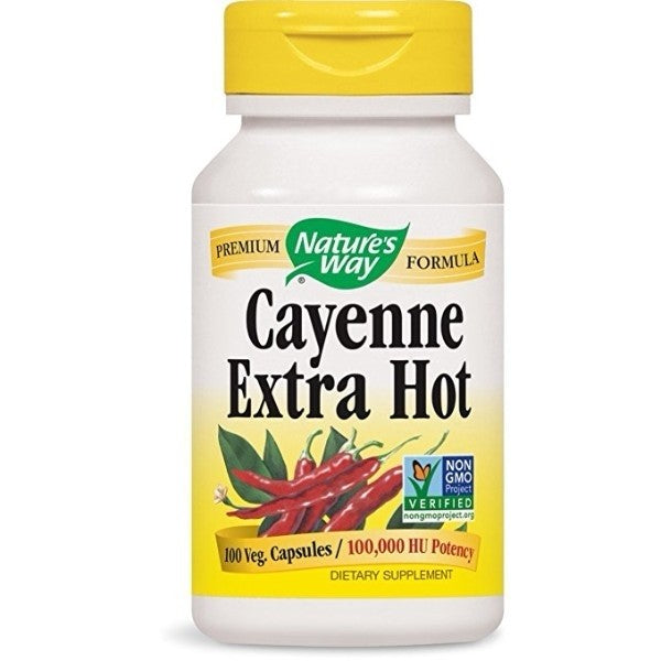 Nature's Way Cayenne Extra Hot, Capsules 100ea